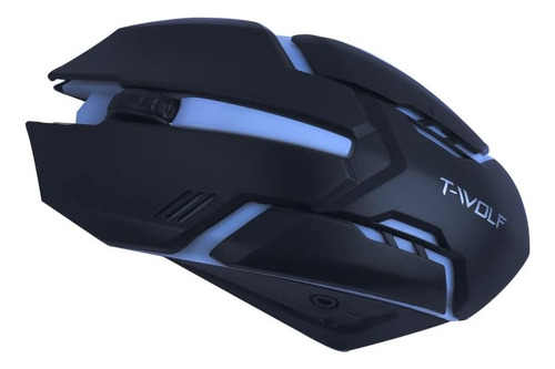 Mouse Alambico T-wolf V1 Ratón Con Luces Botones Mecánicos