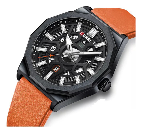 Reloj Curren 8437 Hombre Cronógrafo Fecha Correa De Silicona - Imagen 2
