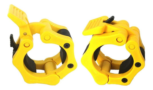 Ganchos Seguros Barra Olimpica Sujetadores Collares Crossfit - Imagen 2