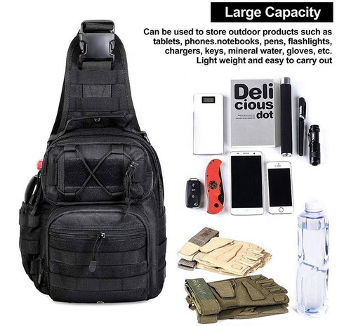 Bolso Morral Bandolero Mochila Motorizado Tactico Crossfit - Imagen 17