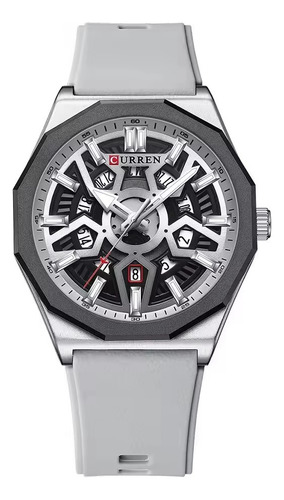 Reloj Curren 8437 Hombre Cronógrafo Fecha Correa De Silicona - Imagen 11