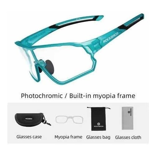 Lentes Deportivos Fotocromatico Ciclismo Motorizado Rockbros - Imagen 5