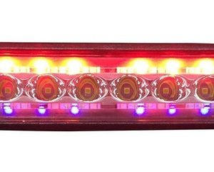 Barra Faro Led Estroboscopica 6 Rojo/azul Flash Impermeable