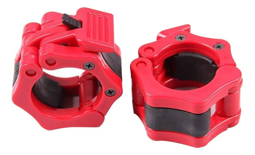 Ganchos Seguros Barra Olimpica Sujetadores Collares Crossfit - Imagen 4