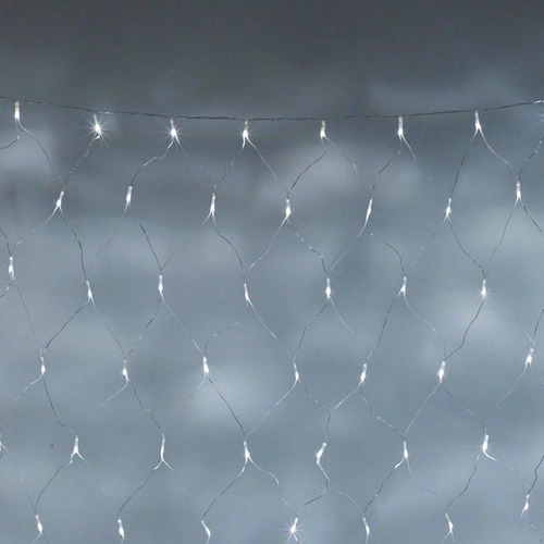 Luces De Navidad Blanco Transparente Led Red Malla Exterior - Imagen 6