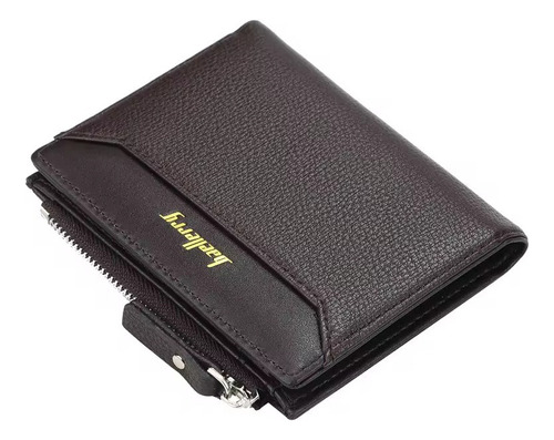 Billetera De Cuero Marca Baellery Con Cremallera Para Hombre - Imagen 5