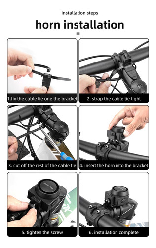 Alarma Electrónica Rockbros Con Timbre Para Bicicletas - Imagen 4