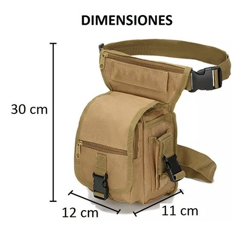 Bolso Tactico Muslera Rinonera Oxford 600d Senderismo - Imagen 5
