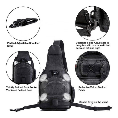 Bolso Morral Bandolero Mochila Motorizado Tactico Crossfit - Imagen 33