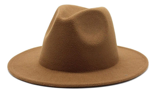 Sombrero Fedora Ala Ancha Unisex Trending Moda Unicolor - Imagen 8
