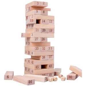 Jenga Juego Bloques De Madera 48 Piezas Para Niños Y Adultos