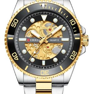 Reloj Curren 8412 De Lujo Elegante Banda De Acero Inoxidable