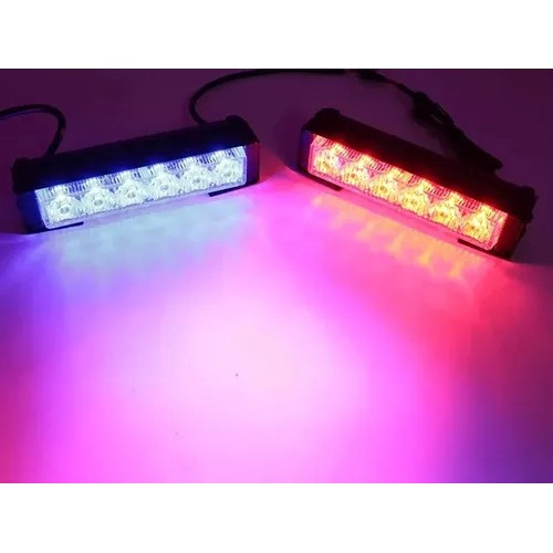 Estrobos Policiales Rojo Azul 2x6led 12-24v Federal Signal - Imagen 4