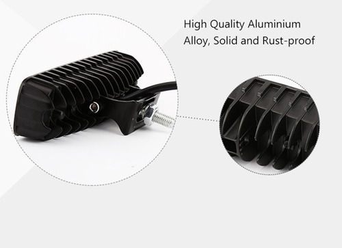 Faros Barra Led 5.5 18w 6000k Toyota Jeep Rustico Viper - Imagen 6