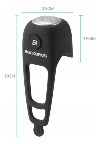 Timbre Eléctrico Rockbros Para Bicicleta 3 Modos De Sonido - Imagen 5
