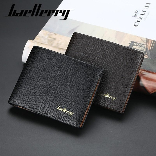 Billetera Baellery Cartera Diseño De Cocodrilo Para Hombre - Imagen 3