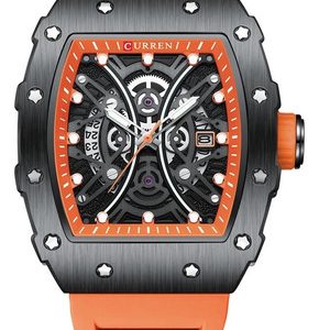 Reloj Curren 8438 Diseño Deportivo Con Pulsera De Silicona