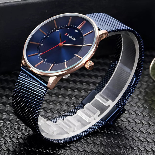 Reloj Casual Unisex Curren 8303 Correa Acero Inoxidable - Imagen 7