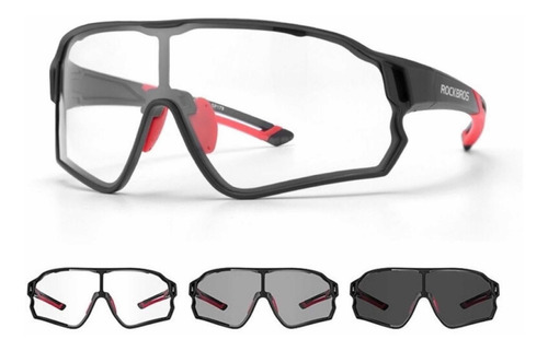 Lentes Deportivos Fotocromatico Ciclismo Motorizado Rockbros - Imagen 19