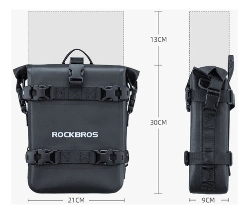 Bolso Rockbros Para Motos Impermeable Gran Capacidad 5l - Imagen 2