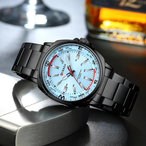 Reloj Caballero Curren 8455 Original Correa Acero Inoxidable - Imagen 3