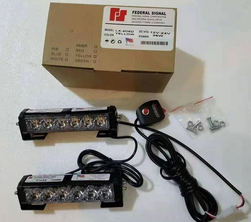 Estrobos Federal Signal 2 Faros 4 Led - Imagen 4