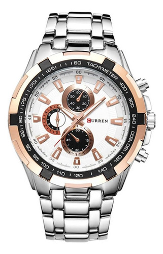 Reloj Hombre Cronógrafo Correa Acero Inoxidable Curren 8023 - Imagen 25
