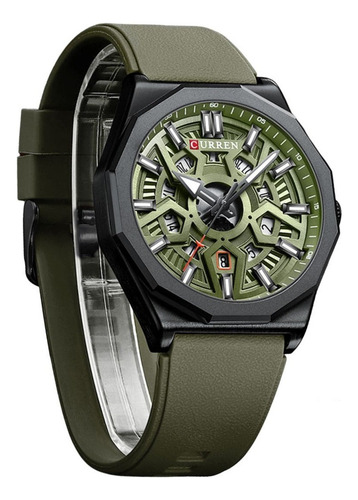 Reloj Curren 8437 Hombre Cronógrafo Fecha Correa De Silicona - Imagen 21