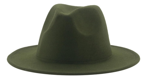 Sombrero Fedora Ala Ancha Unisex Trending Moda Unicolor - Imagen 15