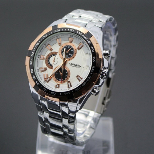 Reloj Hombre Cronógrafo Correa Acero Inoxidable Curren 8023 - Imagen 26