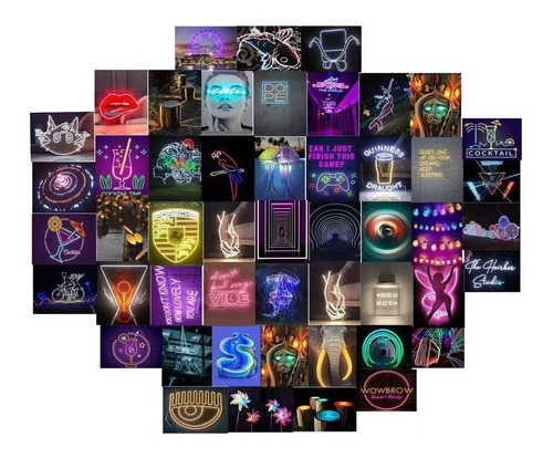 Collage Para Pared Arte Estética Decoración 4x6 50 Piezas - Imagen 8