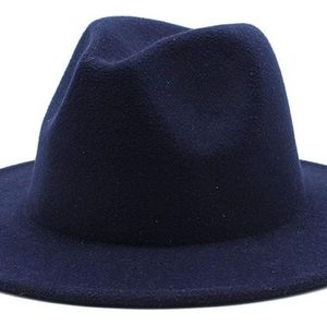 Sombrero Fedora Ala Ancha Unisex Trending Moda Unicolor