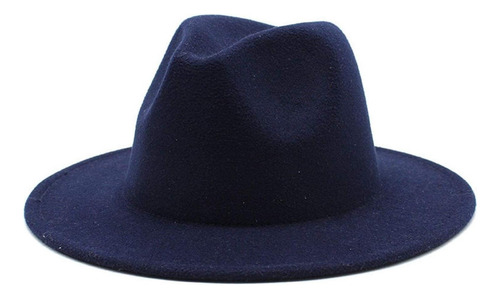 Sombrero Fedora Ala Ancha Unisex Trending Moda Unicolor