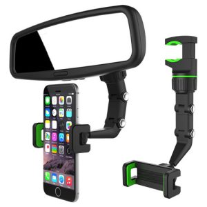 Soporte De Telefono Para Carro 360 Grados De Rotación Espejo
