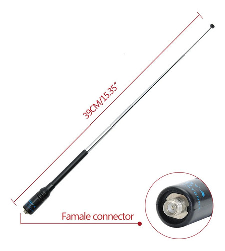 Antena Doble Banda Na-773 Para Radios Baofeng Uv-5r Bf-888s - Imagen 4