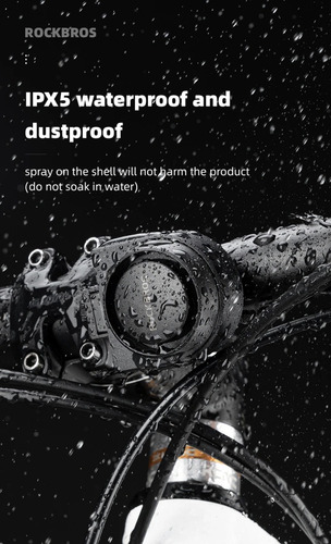 Alarma Electrónica Rockbros Con Timbre Para Bicicletas - Imagen 5