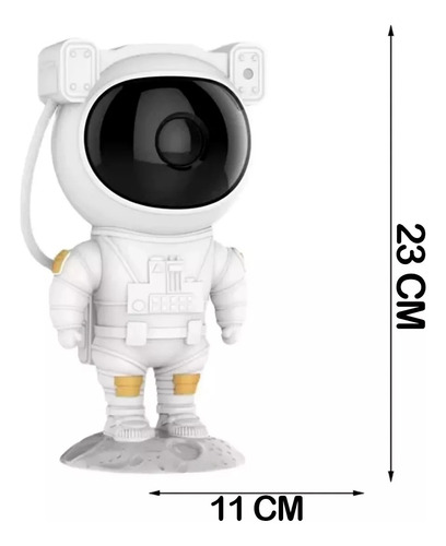 Lámpara De Astronauta Proyector Galaxia Estrellas Decorativa - Imagen 3