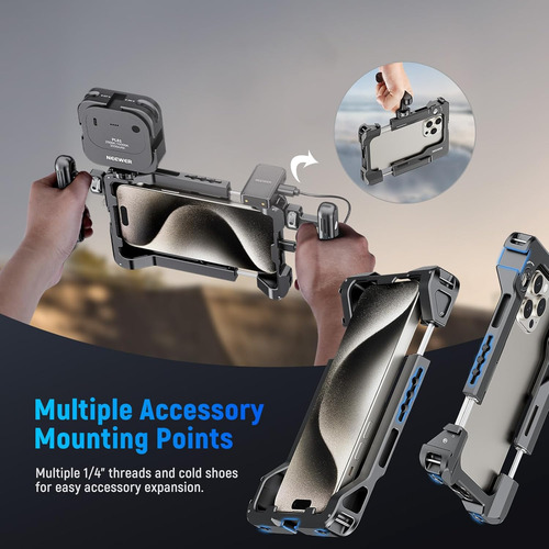 Estabilizador De Video Soporte De Teléfono Neewer Rig Metal - Imagen 5