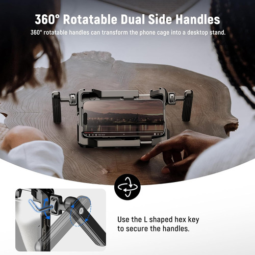 Estabilizador De Video Soporte De Teléfono Neewer Rig Metal - Imagen 6