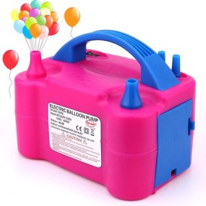 Inflador De Globos Eléctrico 2 Boquillas. Nuevo De Paquete