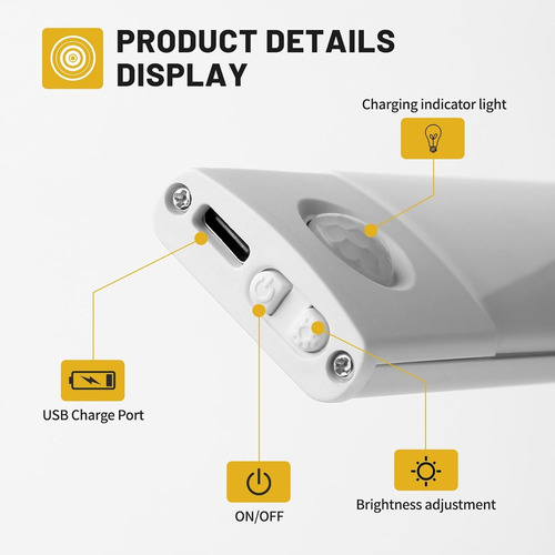Lampara Led Magnetica 20cm Recargable - Imagen 2