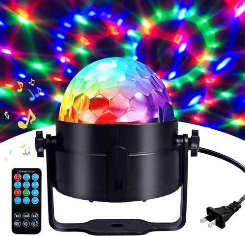 Lampara Led Proyector Bola Discoteca Rgb Estroboscopica - Imagen 4