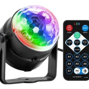 Lampara Led Proyector Bola Discoteca Rgb Estroboscopica