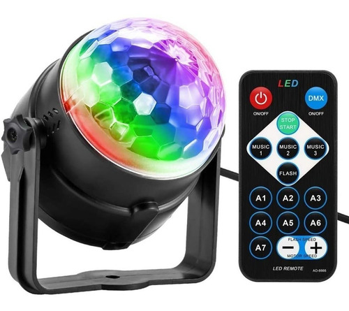 Lampara Led Proyector Bola Discoteca Rgb Estroboscopica