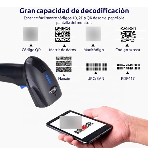 Lector De Código De Barras Alámbrico Usb Windows Linux Mac - Imagen 7