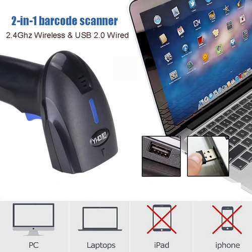 Lector De Código De Barras Escáner Yhd-1100dw 2d Inalámbrico - Imagen 4