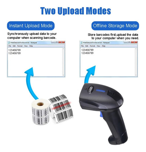 Lector De Código De Barras Escáner Yhd-1100dw 2d Inalámbrico - Imagen 5