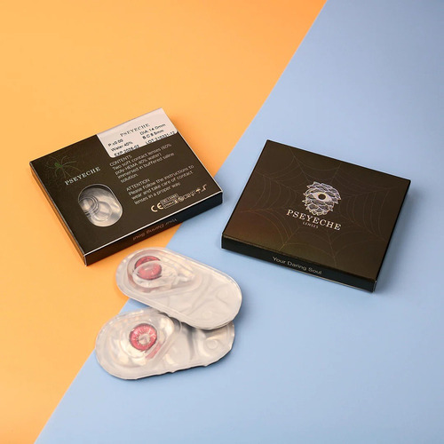 Lentes De Contacto Lobo Gris Para Halloween Disfraz Cosplay - Imagen 4