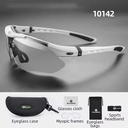 Lentes Fotocromáticos Rockbros Gafas Deportivas Con Straps - Imagen 7