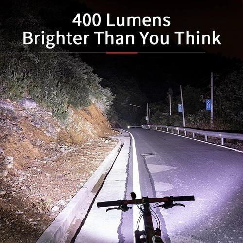 Linterna Luz Led Delantera Para Bicicleta 400 Lumen Rockbros - Imagen 5